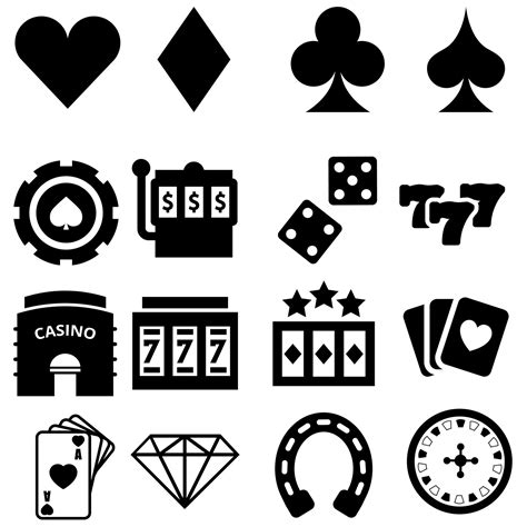 icons of casino vector